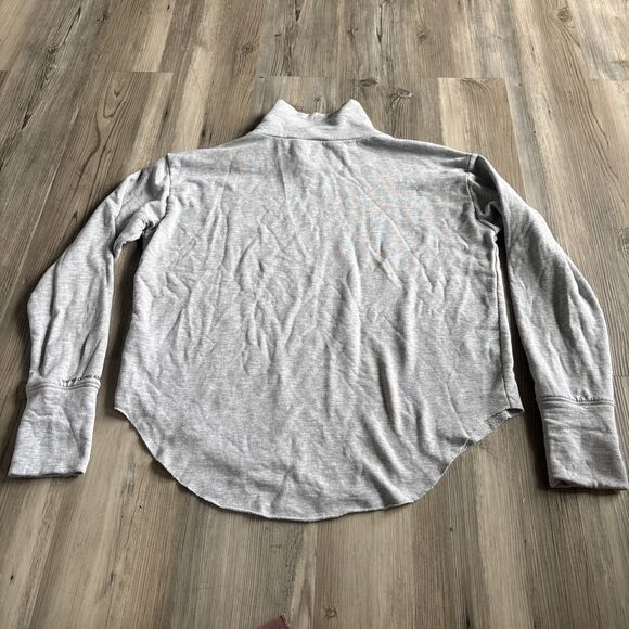 Offline By Aerie Softest Gray Mock Neck Fleece Comfy Light Pullover Sweatshirt S - Picture 9 of 9